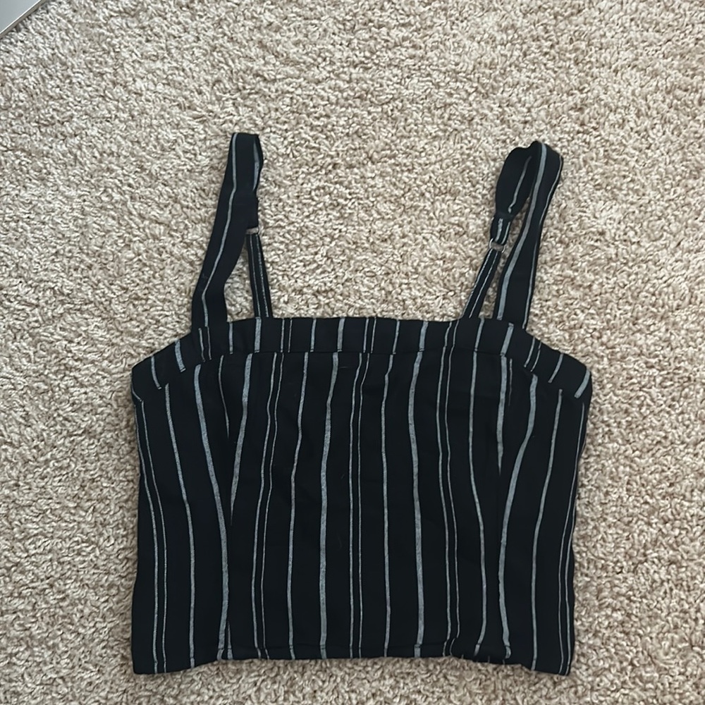 striped hollister tank top